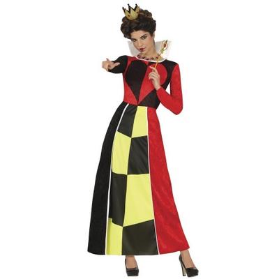 Fantasias Guirca Feminino/Senhora Vestido Fantasia Rainha de Copas
