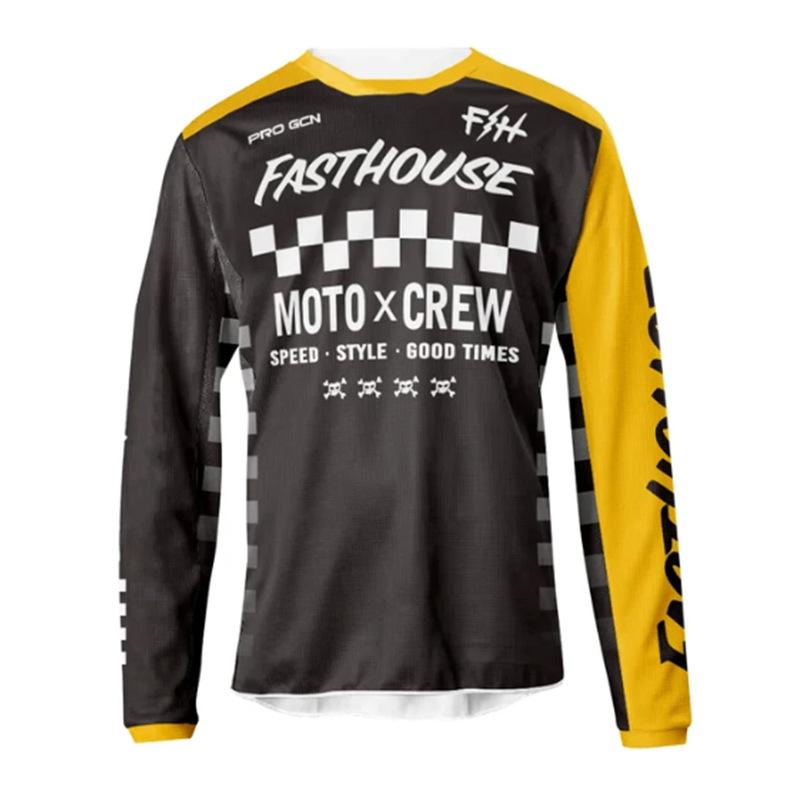 FASTHOUSE Outdoor Cross-country Motorcycle Riding Summer Quick-drying New Long-sleeved T-shirt Mountain Bike Downhill Suit