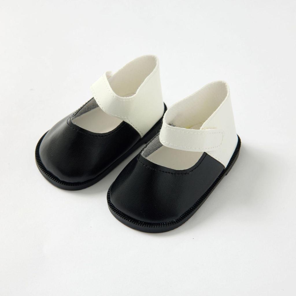 22-inch Silicone Reborn Doll Leather & Canvas Dress-Up Shoes Accessories