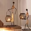Candle Holder Iron Home Decoration Kitchen Restaurant Romantic Candlestick