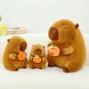 Plush Capybara Toy Cute Cartoon Hugging Persimmon Girl Kid Birthday Holiday Gift