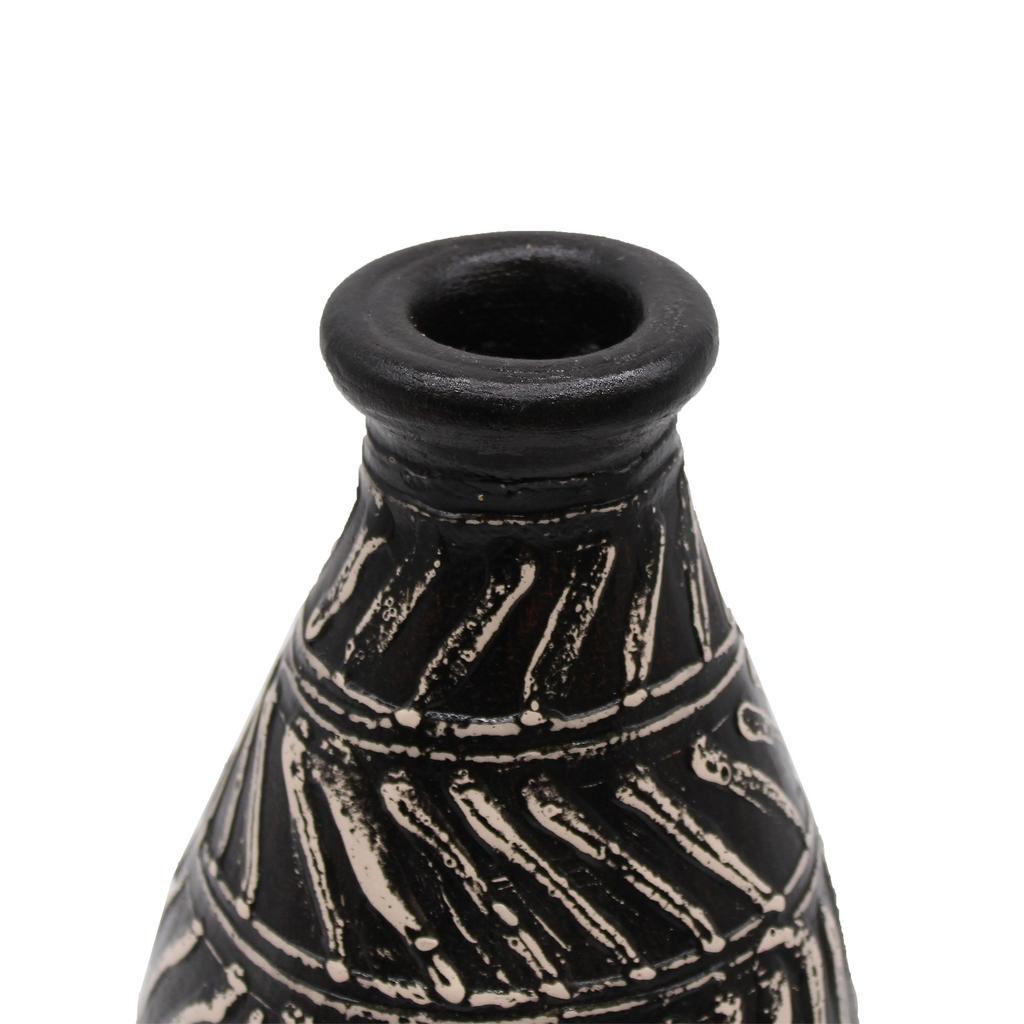 Vase Boho Greek Taper Chocolate