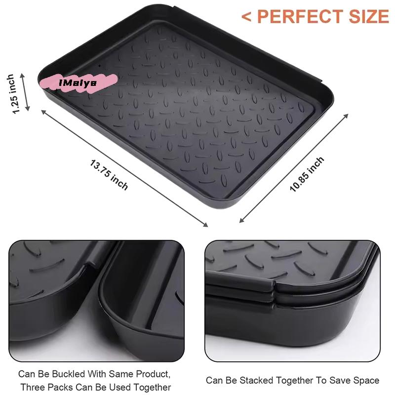 M-1/2/3pcs Boot Tray Heavy Duty Shoe Mat Trays Car Shoes Storage Tray Dog Cat Bowl Mats Multifunctional Under Seat Container Box