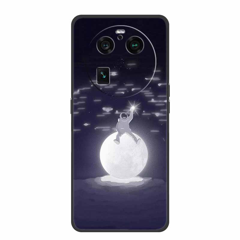 For Oppo Find X6 Pro Case Astronaut Soft Silicone Shockproof Phone Back Cover Cases for Oppo Find X6 Pro 5G Spaceman Lion Shell