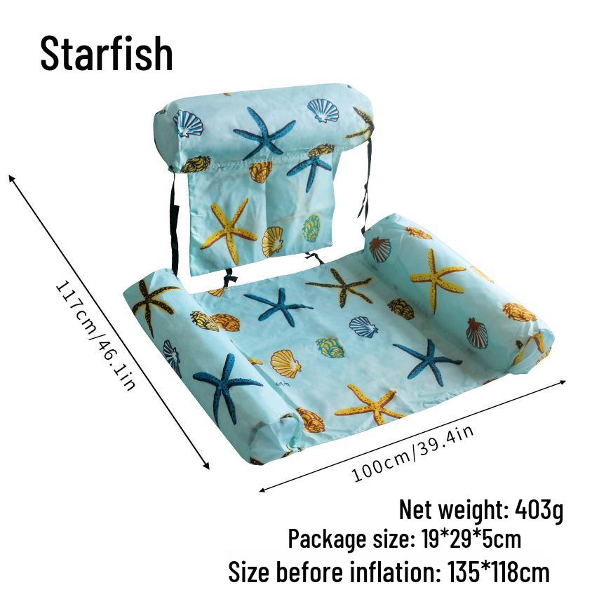 Cross-Border Inflatable Water Bed: New Striped Float & Hammock Lounge Chair for Water Sports