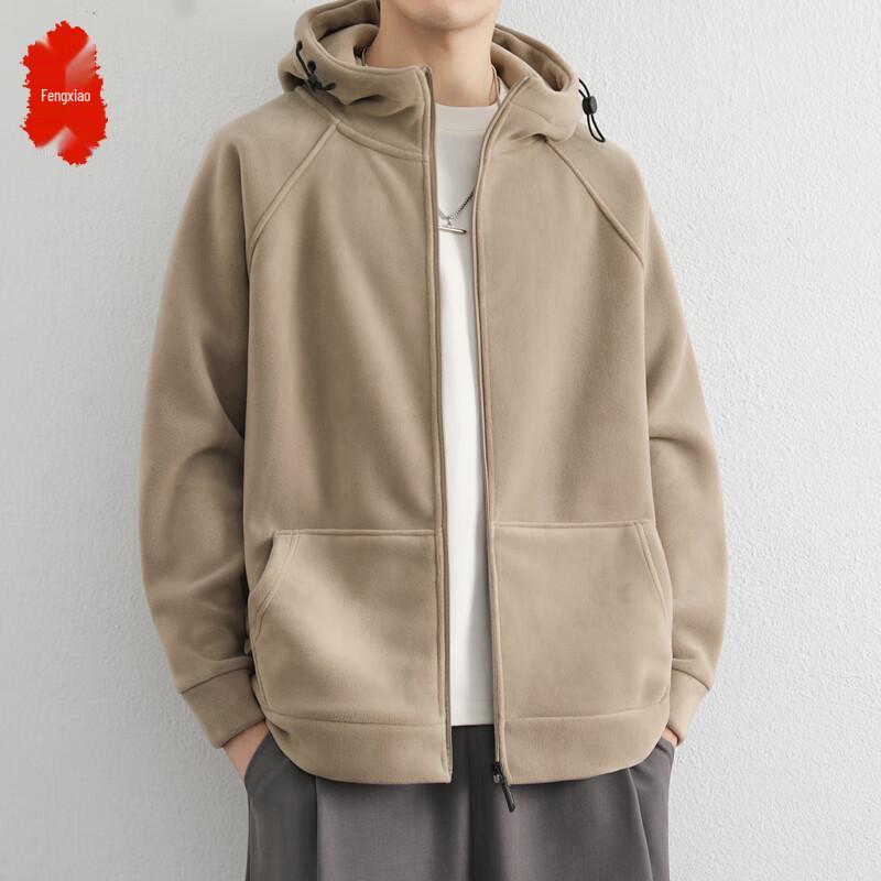 

Men s Premium Casual Zip-Up Hooded Jacket M