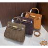 European and American Retro Suede Fringed Keli Bag 2025 New Autumn and Winter Leather Women's Bag Lock Fashion Portable Shoulder Bag