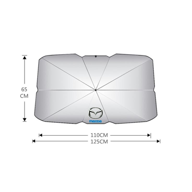Car Front Windshield Sunshade Umbrella Summer Sun Protection Sunshade for Mazda 3 bk bl 323 Axela Atenza CX-3 CX-4 CX5 CX-7 FF24