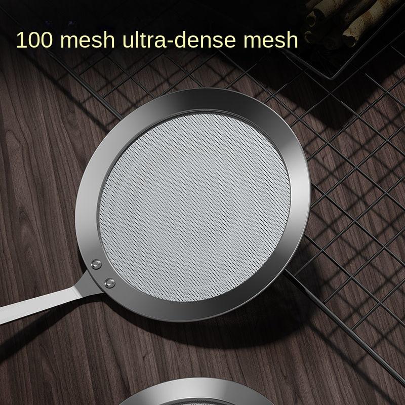 Fine Mesh 304 Stainless Steel Strainer Sieve Juice Egg Filter Colanders Coffee Tea Vegtables Filtering Food Kitchen Accessories