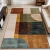 Modern Abstract Geometric Style Non-slip Balcony Rug Decoration Living Room Fluffy Carpet Large Area Easy Clean Coffee Table Mat
