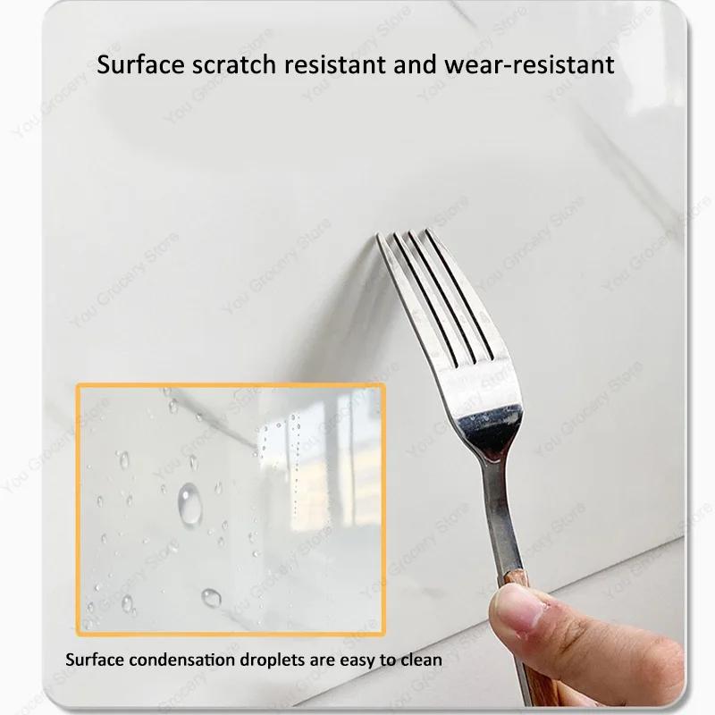 30×30cm Thickened Self-adhesive Decor Wall Sticker Marble Tile Floor Sticker PVC Waterproof Toilet Kitchen Home Floor