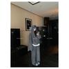 Women's Hooded Sweatshirt Wide Leg Pants Sports Suit Loose Fit