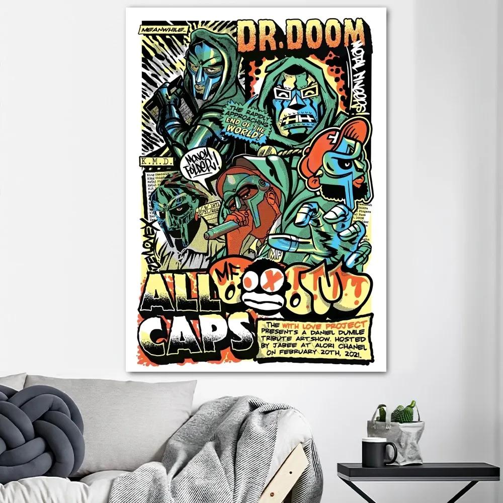 MF DOOM Musik Pop Albumcover, HD Leinwanddruck Poster, Zuhause, Wohnzimmer, Zimmer, Büro Dekorationsgemälde
