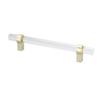 Crystal Acrylic Handle Modern Transparent Drawer Pull Handle for Closets Bookcases Shoe Cabinet