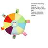 Flying Disc Soft Dog Toy Rainbow Plush Flying Saucer Pet Toss Toy with Bell Interactive Outdoor Training Puppy Chew Toy for Small Medium Large Dogs