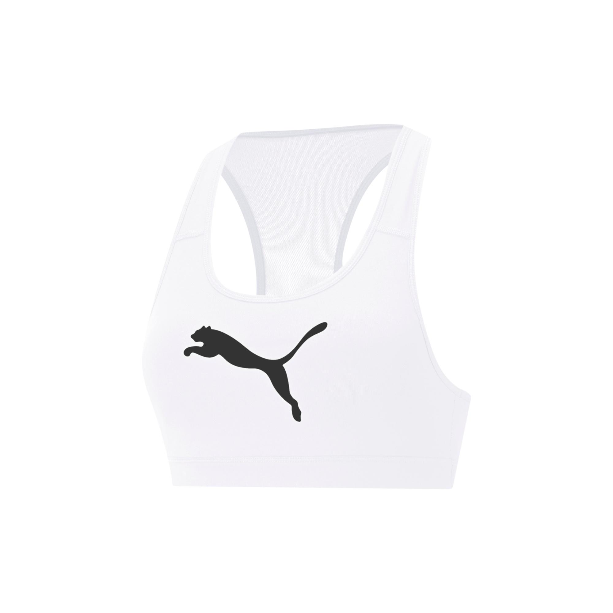 (WMNS) PUMA Mid 4Keeps Graphic Training Bra White Women s 520306-52 XL