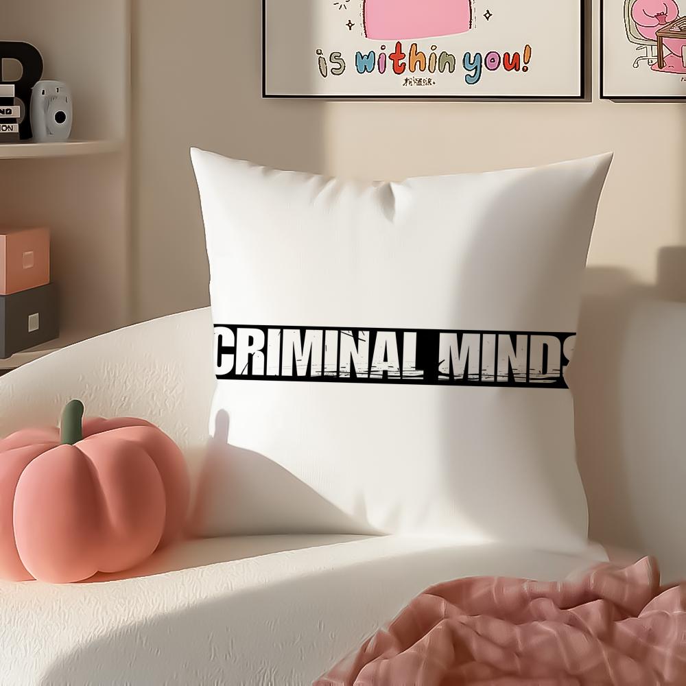 

TV series psychological CCriminal mminds Cushion Cover Pillowcase Short Plush Invisible zipper Room Sofa Cushion Cover 30X30cm