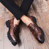 Designer Brand Men's Genuine Leather Casual Shoes Heightened Loafers Lightweight Men's Business Low Top Shoes Free Delivery