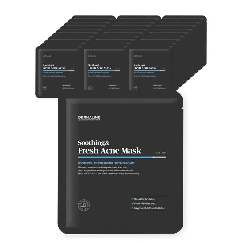 

Dermaline Soothing & Refreshing Acne Mask Pack Set (30 sheets)