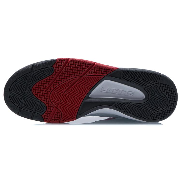 Li Ning Basketball Shoes Men's High top White/Black/Red AGBR081-1