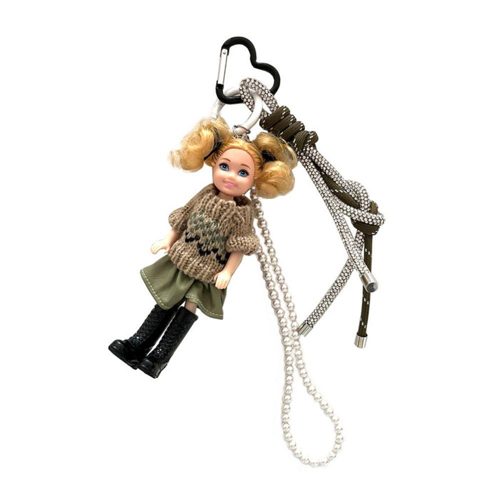 

Sophiamor Cutest doll keychain_KHAKI FREE