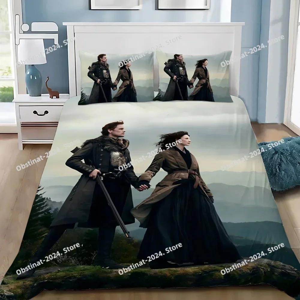 Duvet Pillowcase Bedding Set Adult Boy OUTLANDERS Jamie Fraser Girl Bedroom Decoration Children Gift Single Double Large Size