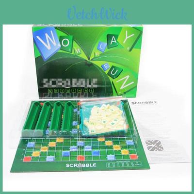 Klassiek Scrabble Origineel Woordvormend Bordspel Voor Familieplezier En Leren