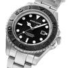 ANGEL CLOVER Sea Cruise Watch Solar Powered Water Resistant Mineral Glass Black Dial SCS42B-SBK Men's