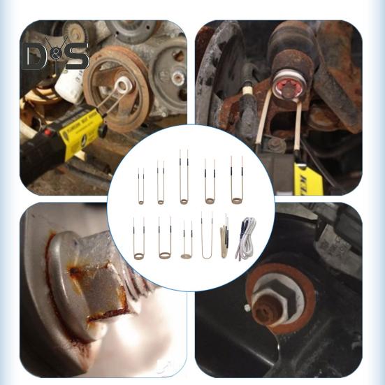11Pcs Induction Heater Coil Kit High Durability Flexible Design Reusable Magnetic Induction Heater Coil Accessories