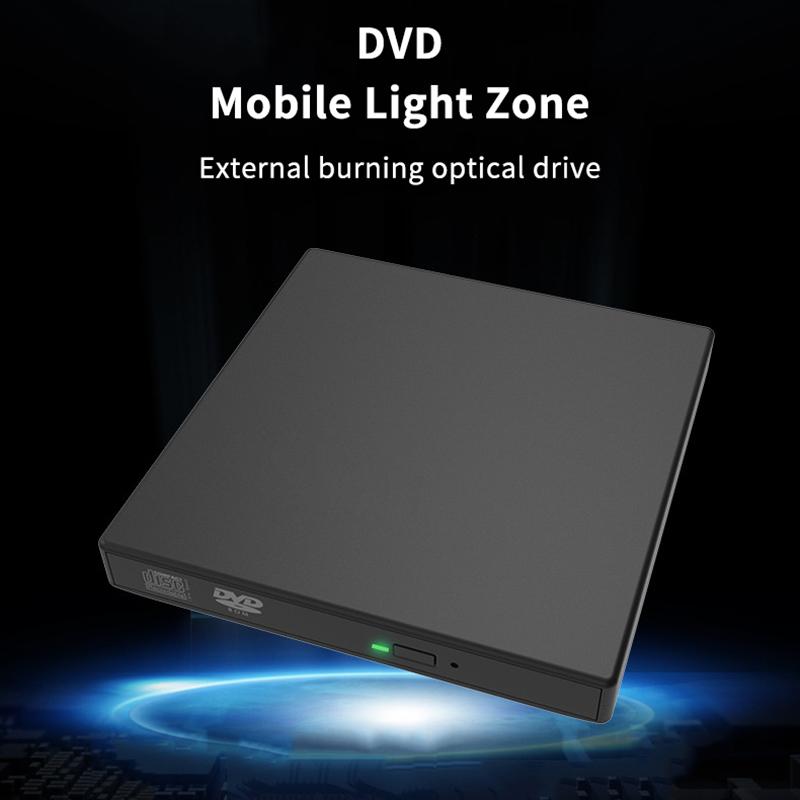Usb 2.0 External Dvd Player Cd Drive Mp3 Music Movies Portable Reader For Windows 7/ 8/ 10 Laptop Desktop Pc Computer