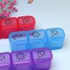 Mini Organizer Case 3 Grids Travel Medicine Box Simple Small Tablet Pill Storage Organizer Box Holder Container Dispenser Case