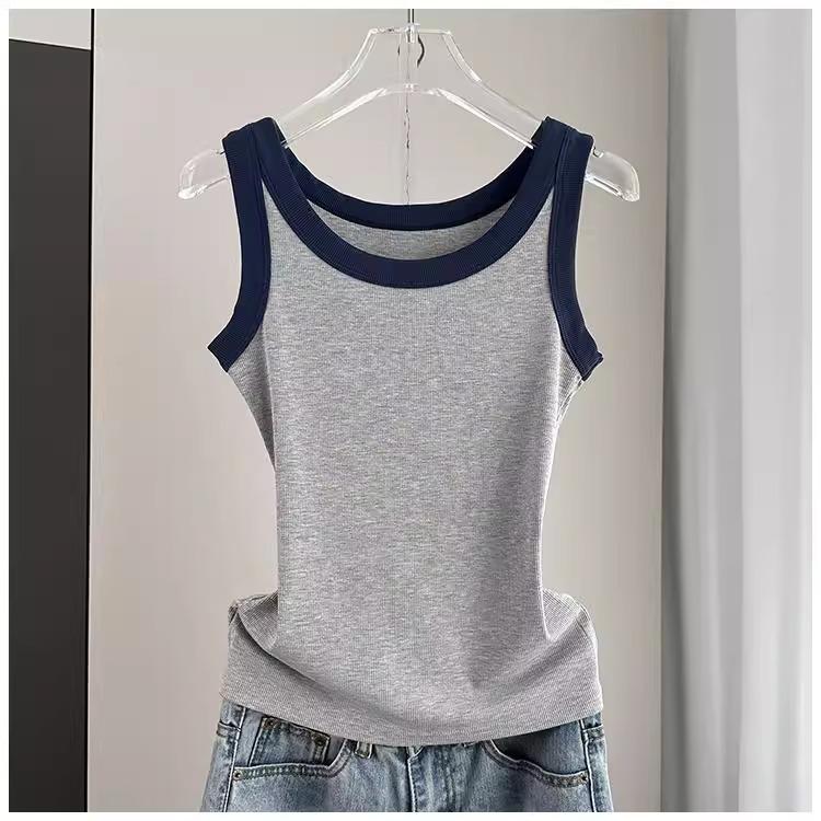 Женская майка-борцовка из модального хлопка в рубчик - Повседневная весенне-летняя одежда S