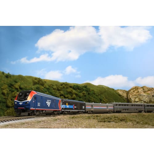 KATO N Gauge Amtrak ALC-42 & Superliner 4-Car Set, Model Train Set 10-1788