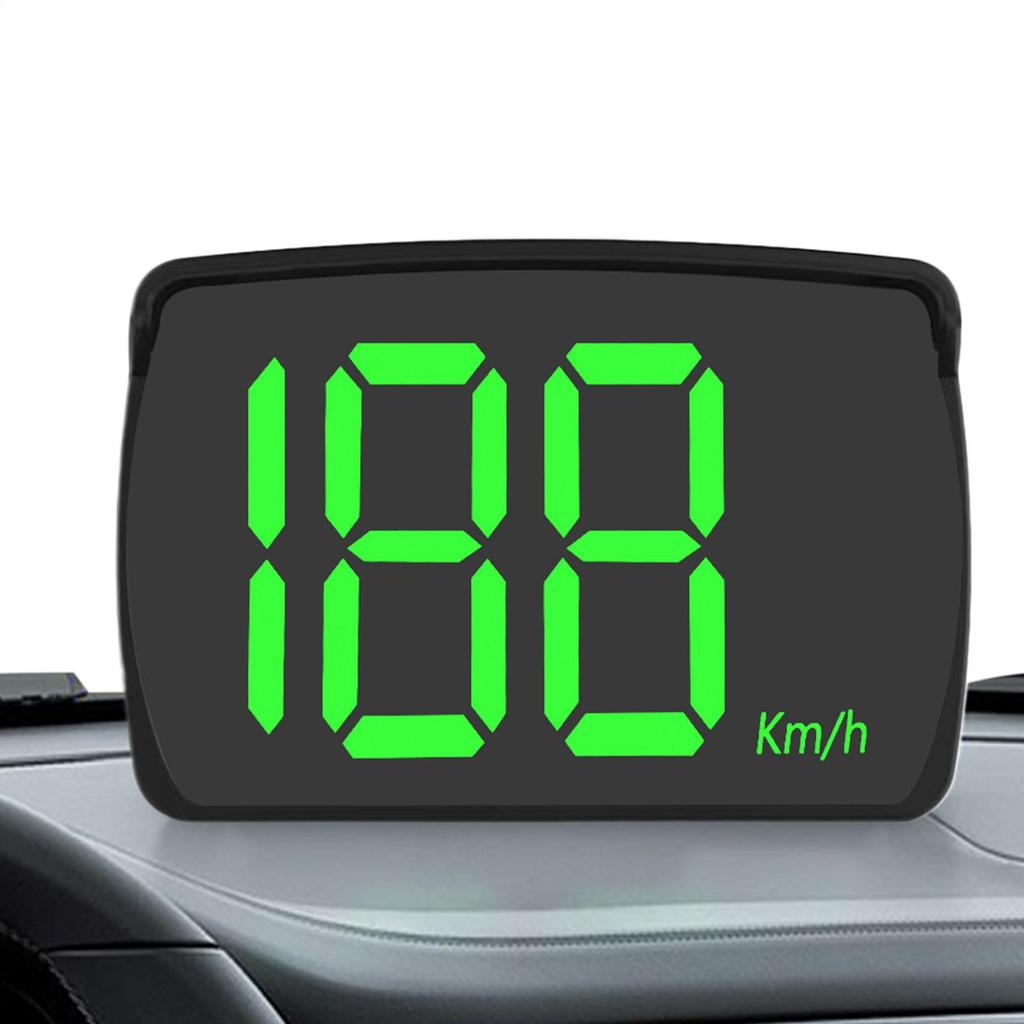 GPS Speedometer Auto HUD Gauge Digital Display Real-Time Windshield GPS Speedometer for Dashboard Offroad Vehicle Taxi Racing
