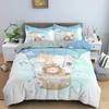 3D Cartoon Pattern Duvet/Quilt Cover Cozy Soft Bedding Set For Children Kids Bedroom Decor Bedclothes Queen Twin Single 2/3Pcs