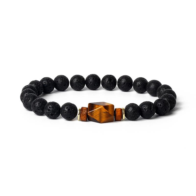 Lava Onyx Dzi Tibetan Buddha Bracelets Men Volcanic Stone Chakra Beads Diffuser Bracelet Women Vintage Meditation Amulet Jewelry