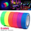 Glow in The Dark UV Reactive Tape 6 Colors Fluorescent Tape Decoration UV Glow Cotton Tape  Home