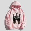 Autumn Men's Hooded Sportswear Doberman Print Retro Pullover Hoodies Fashion Casual Couple's Streetwear Unisex Oversized Clothes