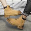 All-match Men Outdoor Sport Boots Autumn Winter Fashion Work Shoes Anti-slip Wearable Walking Basic Boots Handmade Men's Shoes