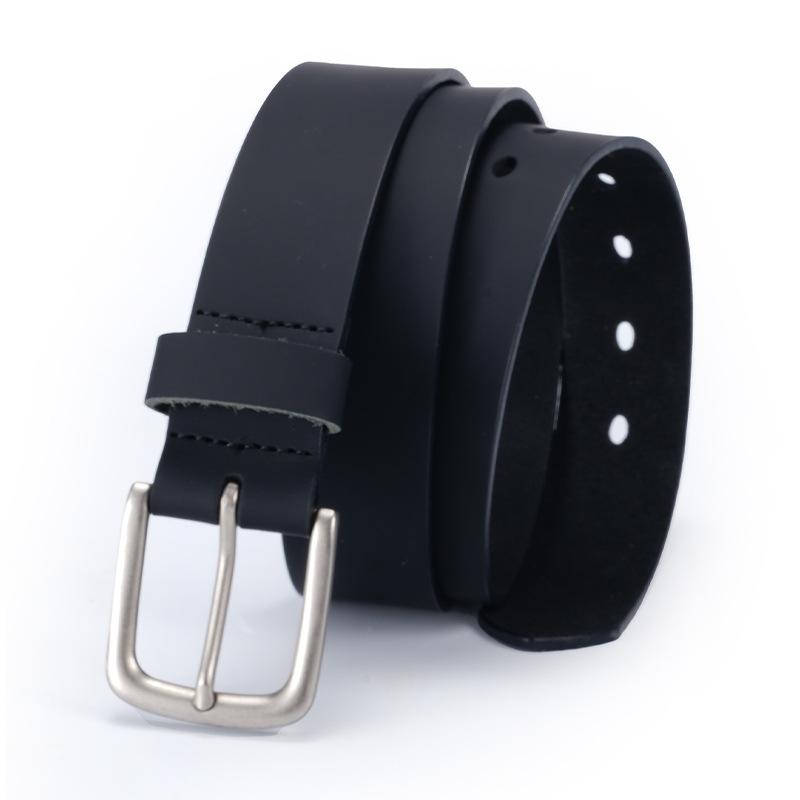 

Ретро-ремень для мужчин из натуральной кожи, ремень из коровьей кожи для мужчин и молодых мужчин, универсальный ремень с пряжкой, повседневный 130cm