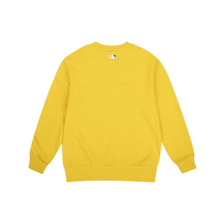 MLB Sweatshirts Unisex Yellow Crew Neck Moderate Regular 31MTC1941-50Y XS