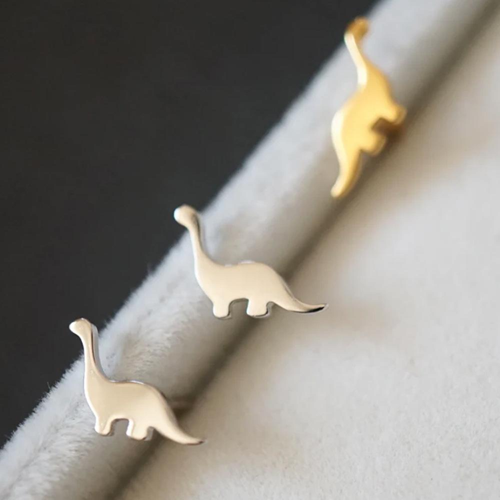 1pc Dinosaur Earrings, Style Design, Mini Animal Earrings