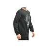 Adidas Logo Print Sport Crew Neck Sweatshirt Men Tops Black GP0918