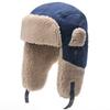 Winter Warm Fleece-Lined Canvas Beanie Hat Outdoor Cycling Snow Hiking Windproof Ear Protection Unisex