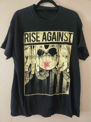 Vtg Rise Against Band Für Fans Baumwolle Schwarz Alle Größen T-Shirt Für Männer TR948