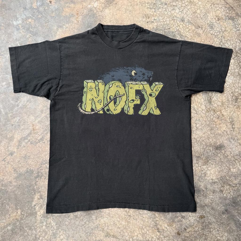 NOFX Rat Cheese T-shirt, Unisex Black T-shirt, Size S-5XL