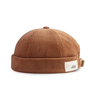 Squaz Goldene Strickmütze Beanie Kurze Beanie Mode Totenkopfmütze SHW421