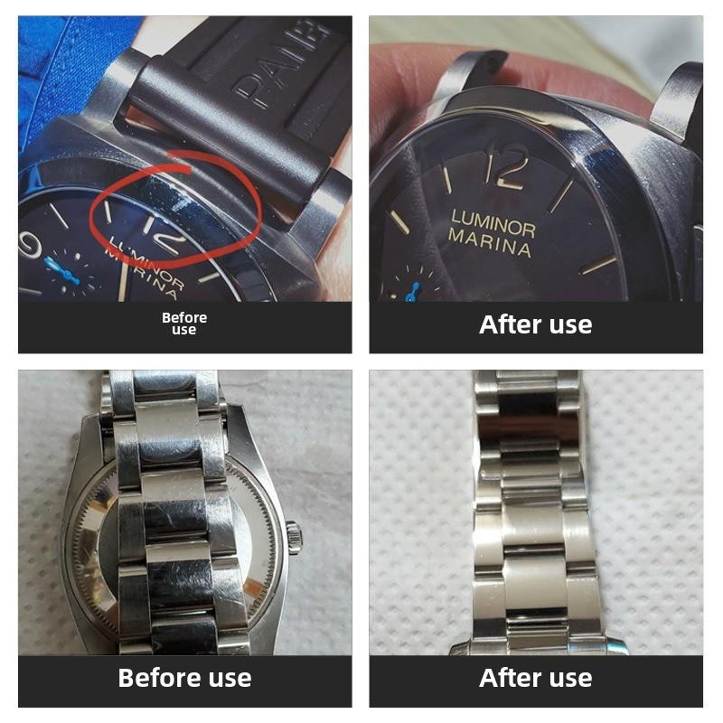 Watch Jewelry Polish Cream Remove Scratches Restore Gold Silver Stainless Steel Polishing Cloth Spatula Included Metal Watch Rep