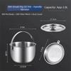 New Stainless Steel Oil Filter Pot Storage Container Large Capacity Cooking Oil Strainer Multi-Purpose Filter Tank Home Use