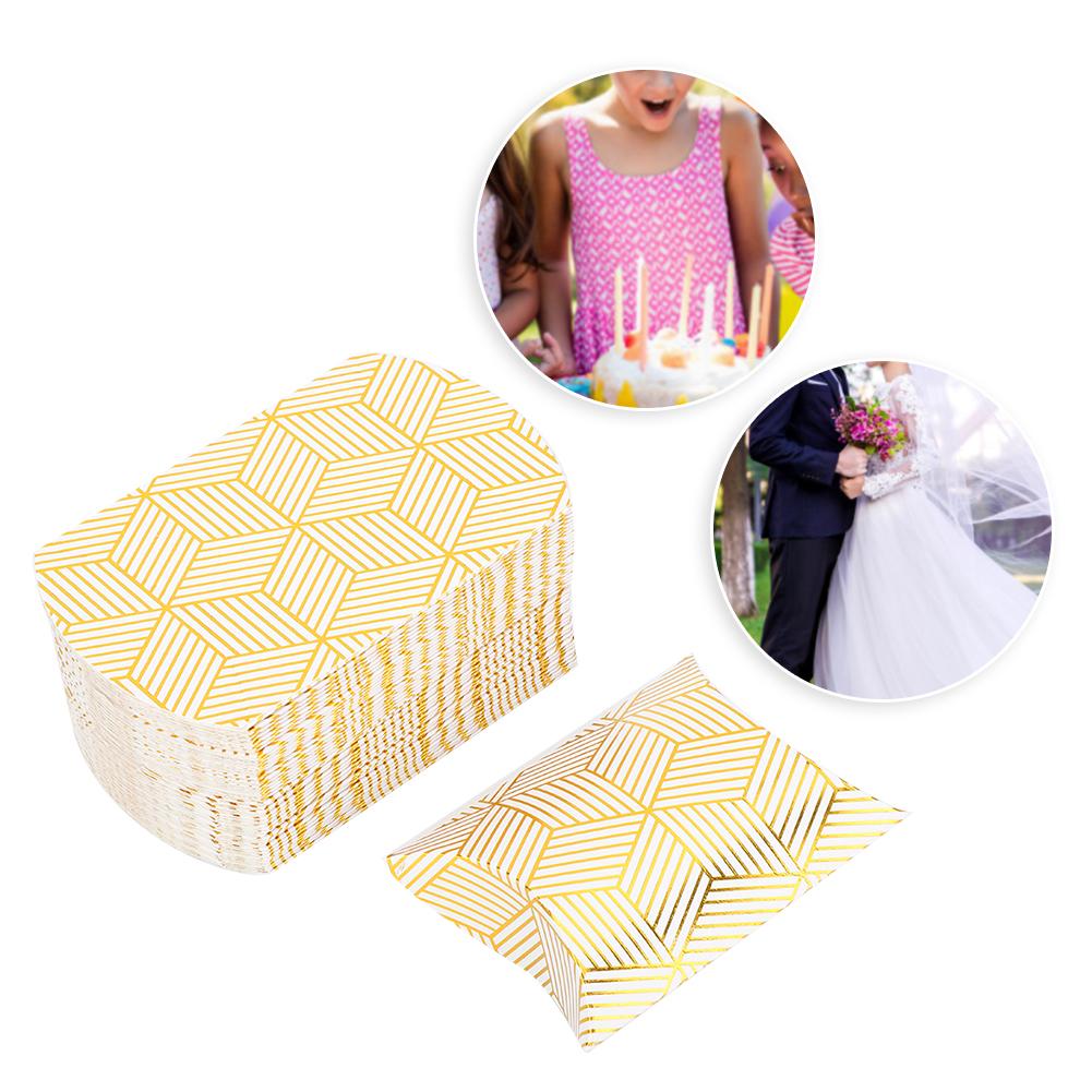 50 Stück Papierkissen Süßigkeitenbox Hochzeitsgeschenk Süßigkeitenbox Party Geburtstagszubehör